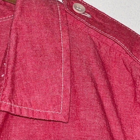 A.N.A A New Approach Pink Button Front Shirt PM Petite Cotton - Picture 7 of 8
